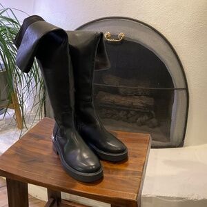 40MM Winsloe Platform Over The Knee Boots Size 7